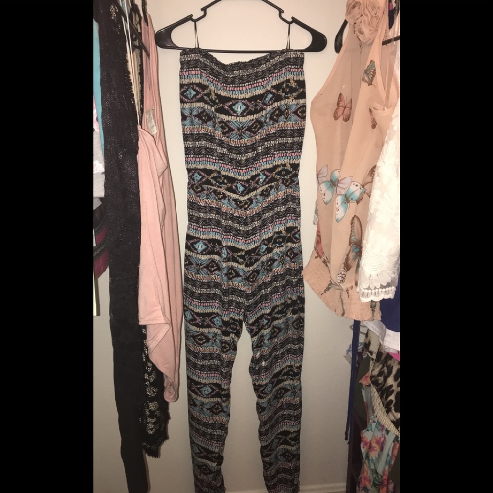 Strapless romper